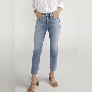 Silver Isbister Ankle Straight Leg Jeans